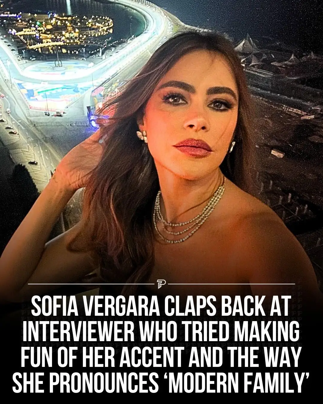 Sofia Vergara shut down an interviewer who attempted to mock her accent and pronunciation of 'Modern Family' with a clapback! #Pubity #sofiavergara 