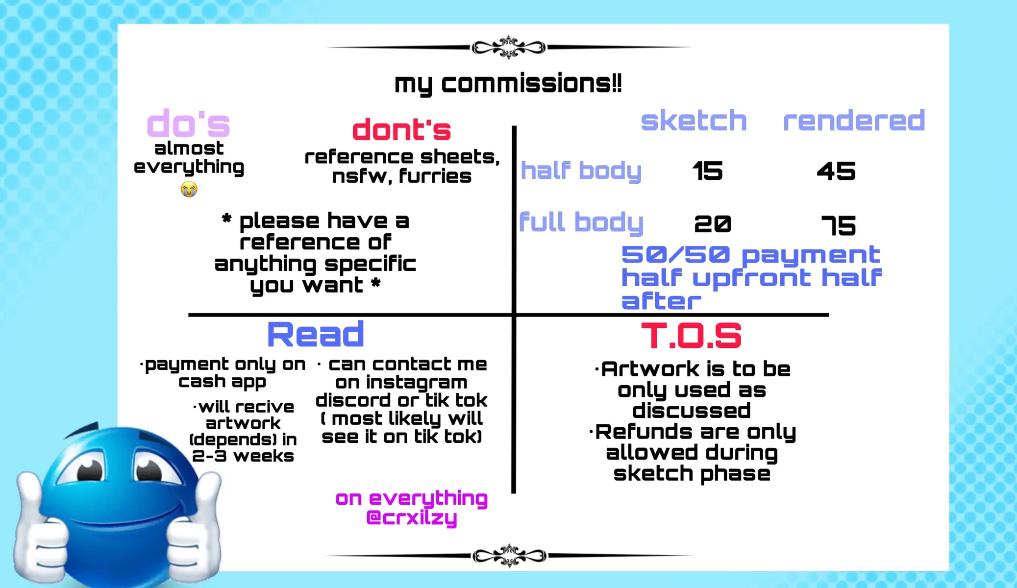 my first time making an offical commission sheet so its kinda ugly LAWL | #drawing #artist #art #artistsoftiktok #15yoartist #commission #commissionsopen #fyp #viral 