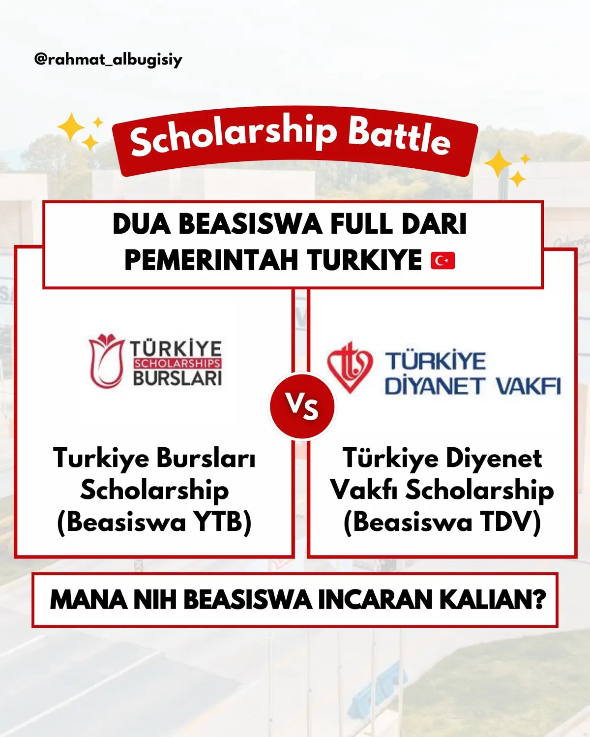 Tertarik kuliah gratis di Turkiye + dapat uang saku JUTAAN tiap bulannya? Ini dia Dua Program Beasiswa PALING REKOMENDASI #beasiswaytb2024 #beasiswa #beasiswatdv #beasiswaytb #beasiswaturki #kuliahditurki #studyinturkey #mahasiswaturki #infobeasiswa #fypdongggggggg #fypシ゚viral 