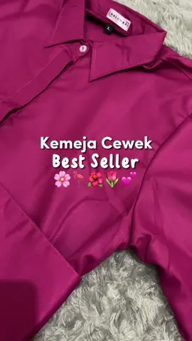 kemeja fuschia sebagus itu🌸🌺🌷 #kemejacewek #kemejakerja #kemejacewekmurah #kemejasimple #kemejapolos 