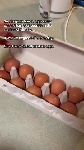 Its is baffling to me. Might as well cook pizza next time. #perthweather #summerinperth #eggs 