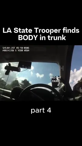 LA State Trooper finds BODY in trunk #copsoftiktok #copsontiktok #copstiktok #police #america #cops 