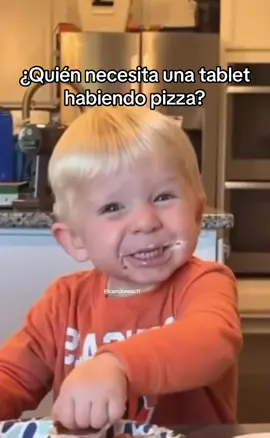 Su felicidad 😂😍🍕#parati #fyp #niños #tablet #pizza #comer #feliz