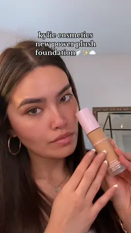 obsessed🪽✨☁️ @Kylie Cosmetics power plush longwear foundation coming 1/17🤍 #kyliecosmetics #foundatiom #foundationroutine #foundationreview #newmakeup #fyp #foryoupage 