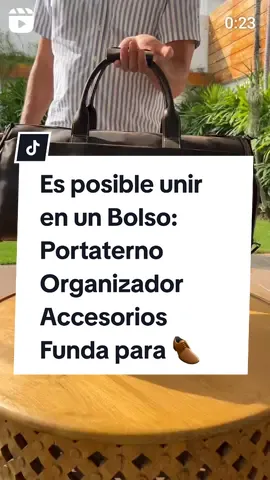 Y si hacemos el Bolso Multitask en cuero genuino? Aquí el resultado de un Bolso/ Portaterno/ Organizador de Accesorios /Bolsa para zapatos 😱