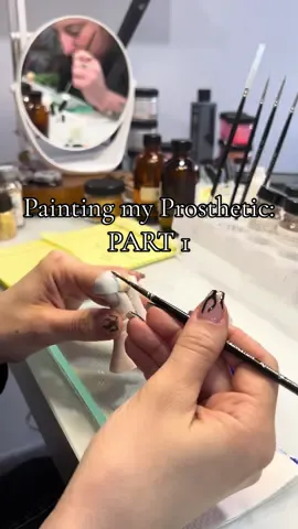 There’s tons of steps before you can even move into painting a prosthetic eye! I still can’t believe if you make a mistake you have to buff the whole thing clean and start again. #prostheticeye #howitsmade #oneeye #part1 