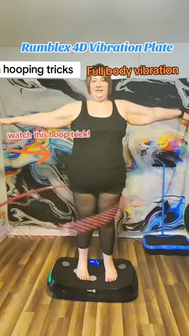 Rumblex 4D Vibration plate workout #vibrationplate #hooping #hooptricks #rumblex4D #lifeprofitness #rumblex4dvibrationplatform 