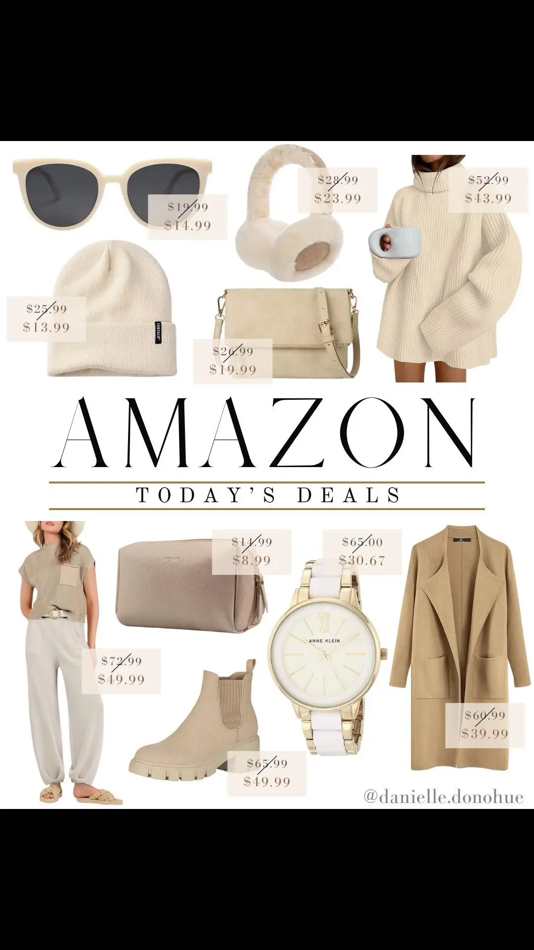 Link in bio!🛒 ‼️Amazon deals for today‼️ Here are today’s amazon fashion finds; a crossbody bag, booties, accessories, cozy clothes and more! #w#wintermusthavess#shoeinspon#neutralstyleo#outfitinspoprices subject to change