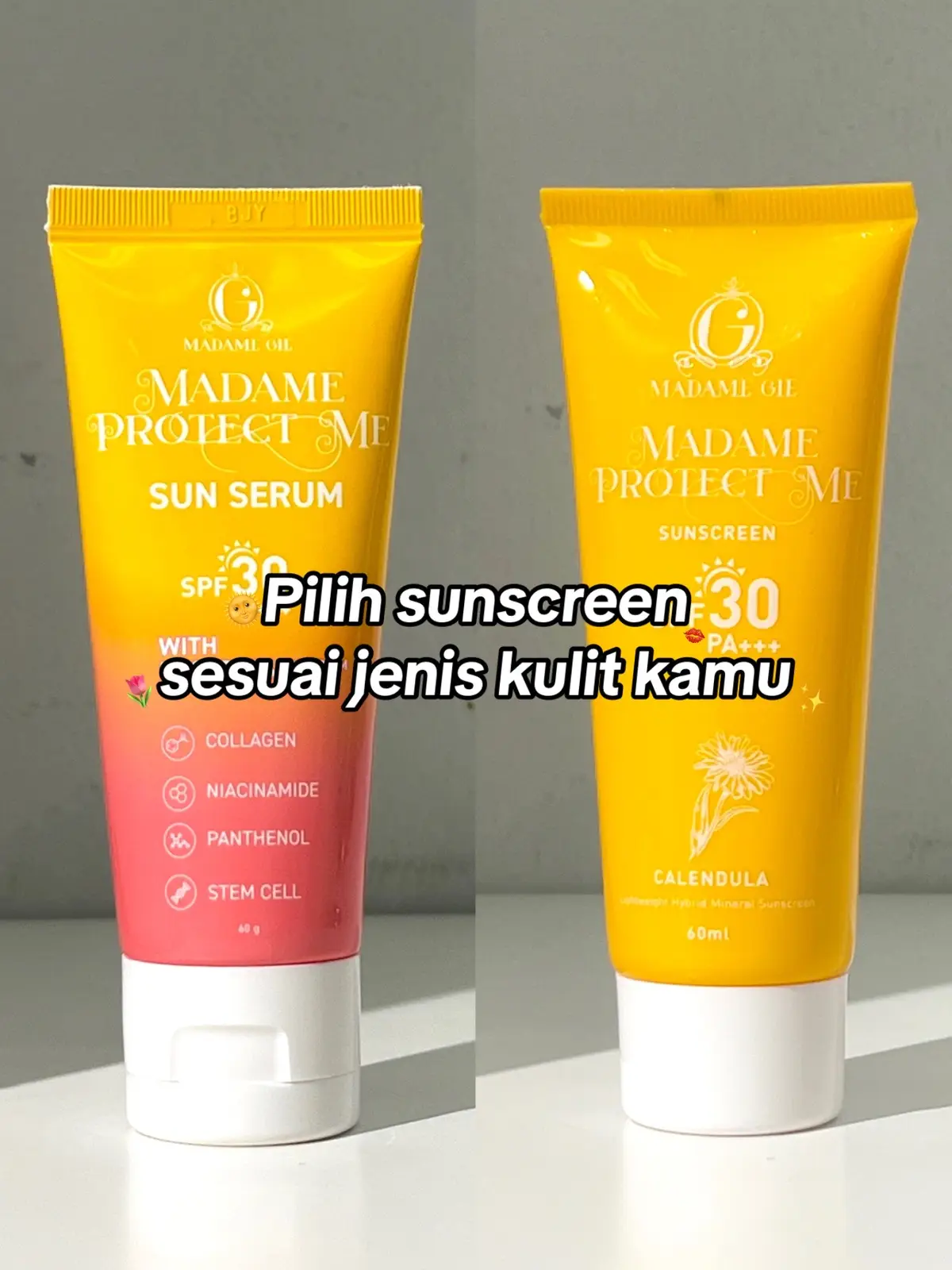 Pilih sunscreen sesuai jenis kulit kamu ya MG’ers😉 #SUNsAJA #SunSerum #sunscreen #madamegie 