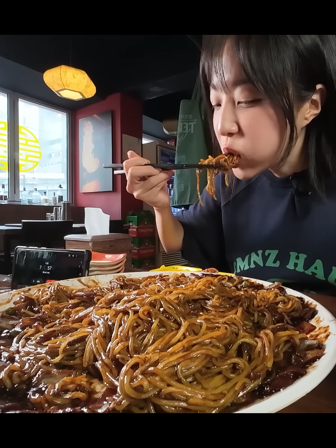 Can she eat it in under 12 minutes? Support Tzuyang on YouTube! #tzuyang #tzuyang쯔양 #mukbang