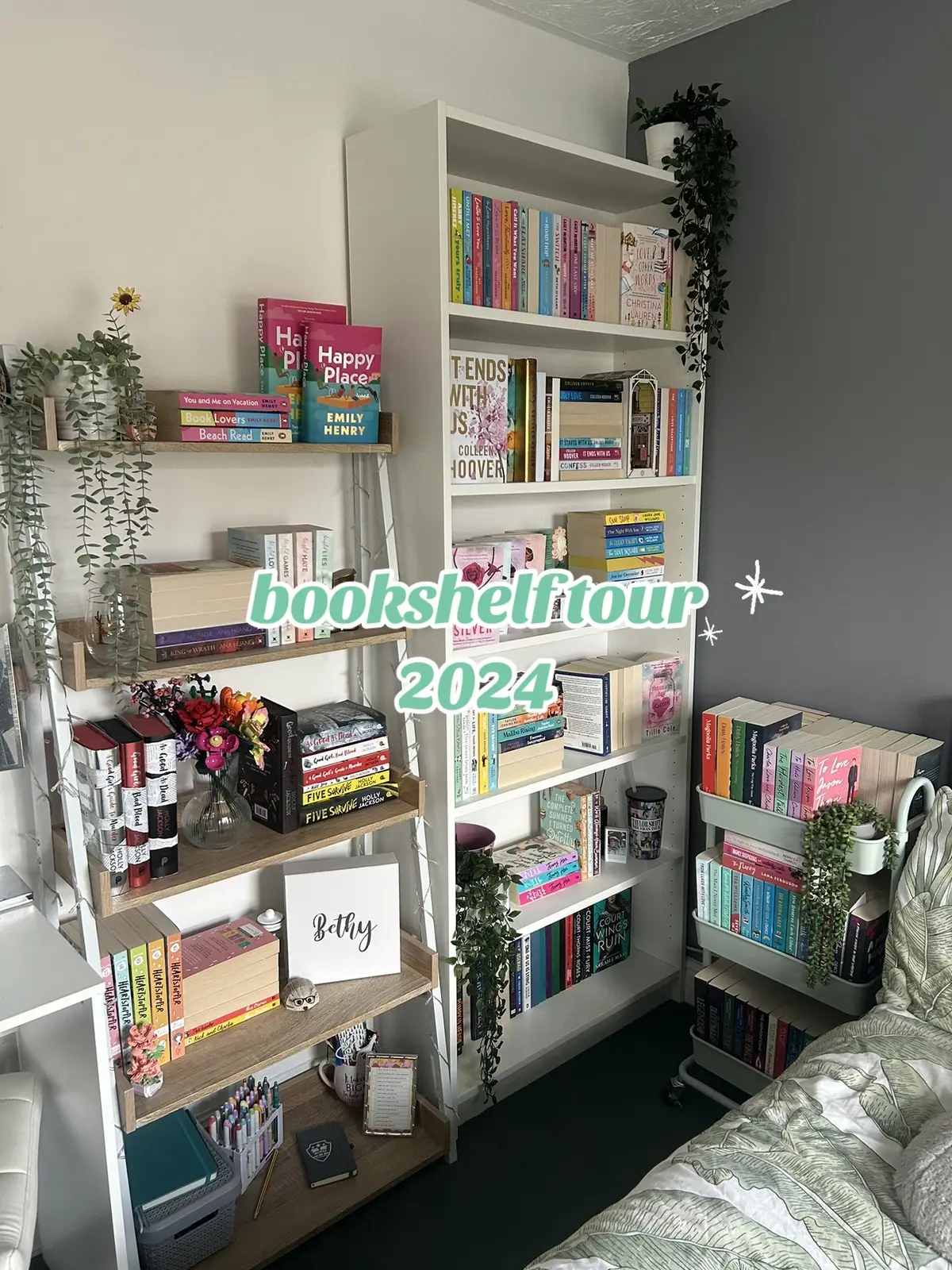 bookshelf tour 2024🫶🏼 #books #BookTok #tbr #tbrcart #goreadthis #bookworm #january #januaryreads #bethysbookshelf #reading #readingjournal #bookseries