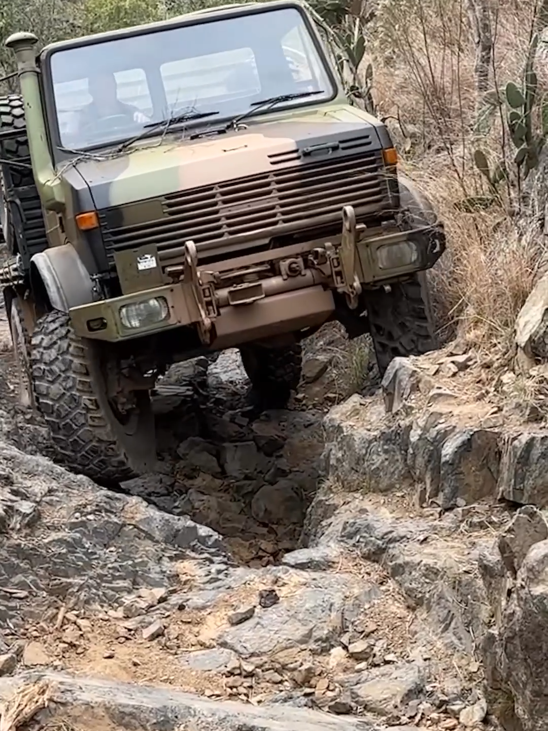 Carnage in the Mercedes-Benz Unimog U 1700! 😱 Tackling some sharp rock steps with ease.😎 📷 For more follow unidanengineering on Instagram or @unidanengineering! #mercedesbenz #mercedes #unimog #unimogcommunity #unimoglife #unimogclubgaggenau #unimogmuseum #unimogspecialtruck #unimogpower #daimlertrucks #offroad #4x4 #awd #offroadtruck #rockclimbing #hillclimb