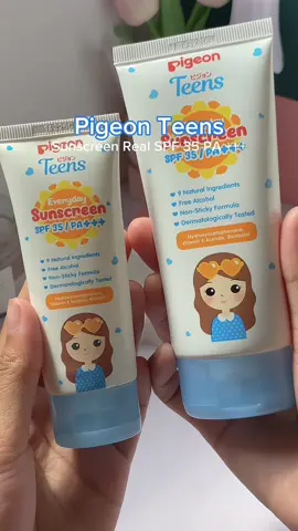 sunscreen yang cocok dipakai setiap hari😍🥰 sekarang Everyday Sunscreen dari Pigeon Teens tersedia dalam 2 ukuran ya girls🫶🏻 #EverydaySunscreen #PigeonTeensIndonesia #SunscreenRemaja #RealSPF35 #SkincareRemaja 