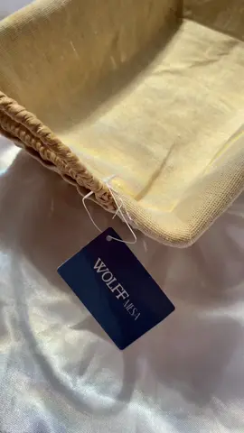 Cesta retangular para mesa posta de café da manhã, ansiosa pra usar tudo. 🤍 #enxovaldecasanova #enxovaldecasamento #wolff 