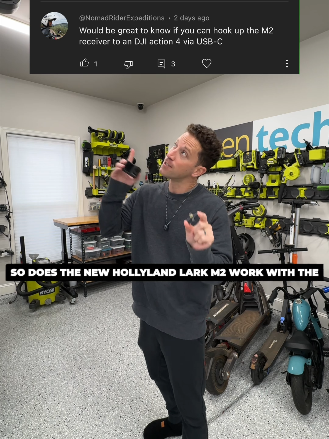 Does the new Hollyland Lark M2 wireless microphone system work with the DJI Osmo Action 4?! Let's test it... #dji #djiaction4 #actioncam #hollylandlarkm2