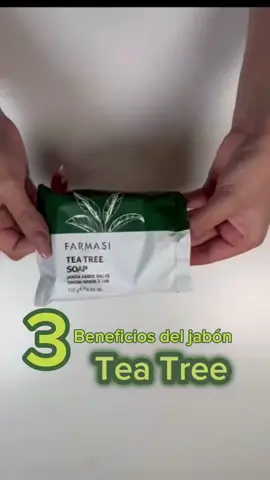 Dile adiós a las molestias que te genera el acné!! 💚 Jabón Tea Tree 💚 Complementa tu cuidado con todos los productos de la linea Tea Tree 💚 #jabonteatreefarmasi #drctunateatree #drctunaskincare #farmasi #farmasimexico #skincare #cuidadodelapiel #acne #parati #fyp #pedidos #gdl #viral 