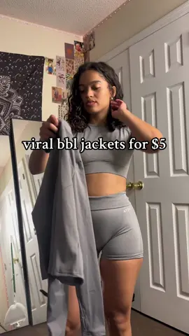 very much worth $5 🫶🏽 gonna need more colors 😩  #tiktokshop#viralbbljacket#gymoutiftideas#gymoutfit#gymtiktok  
