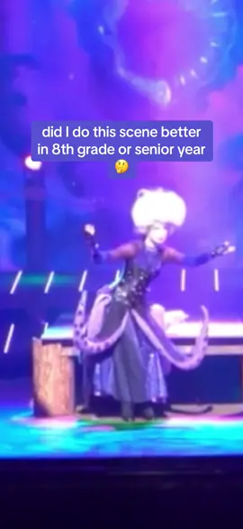 Honestly 8th grade me ate that up tbh #theaterkids #broadwaymusicals #theatrekid #theatre #nyc #broadway #theatrekids #theaterkid #littlemermaid #ursula #ursula8thgradevssenioryear #littlemermaid #mollykavanaugh #musical #actor 