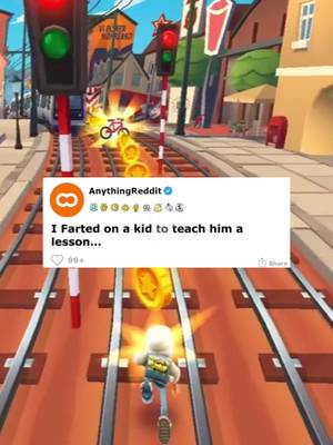 I farted on a kid to teach him a lesson.. #reddit #redditstories #redditreadings #funny #subwaysurfers 