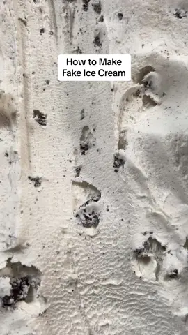 How to make fake cookies and cream ice cream for photography. #foodstylingsecrets #foodstylingtipsandtricks #foodstylingvideo #foodphotographyandstyling #foodstylist #foodstylingtips #fakeicecream #foodstylinghacks #foodstylingtiktok 