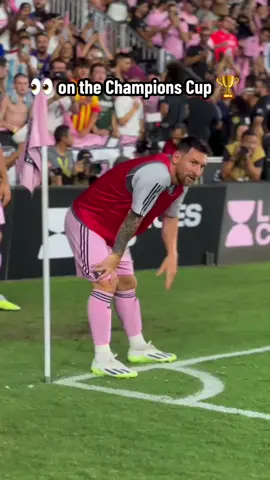 Messi esperando su debut en #ConcaChampions 👀 #concacaf #messi #intermiami 