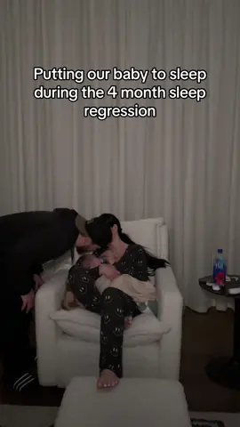 Unpopular opinion: the 4 month sleep regression is harder than the newborn stage #moms #parents #baby #babies #postpartum 