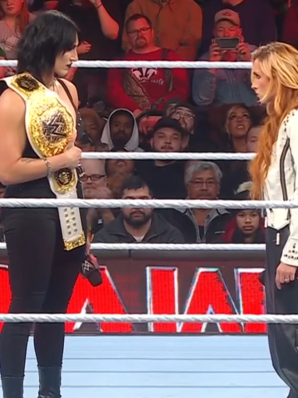 MAMI. THE MAN. MANIA? 🤯 #WWE #WWERAW #BeckyLynch #RheaRipley #WrestleMania