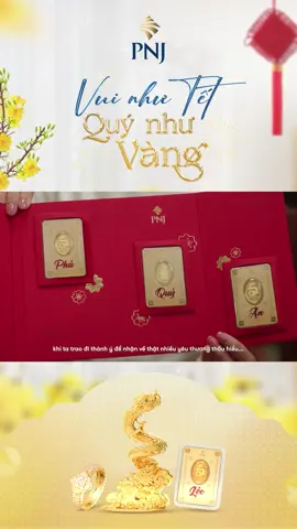 PNJ CHÚC BẠN MỘT NĂM VUI NHƯ TẾT, QUÝ NHƯ VÀNG Hãy cùng PNJ theo dõi thước phim để cảm nhận một mùa Tết vui và đón một năm mới an khang, vững vàng và tràn đầy hạnh phúc. #PNJ #VuiNhưTết #QuýNhưVàng @PNJ OFFICIAL 