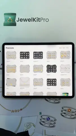 ✨ Turn your vision into beautiful jewelry designs with ease! 🌟 No drawing needed - just compose your piece with JewelKitPro. Start creating now! 💎 #JewelKitPro #DesignInnovation #JewelryDesign #procreate #jewellerydesign #jewelrydesign #jewelry #jewellery #design #ipad #procreatejewelry #digitalart #digitaldesign #digitaljewelry #innovation #iphone #procreatepocket