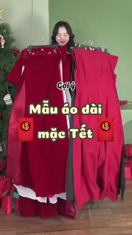 Năm mới bình an 🧧🧧❤️🥰 #review #aodaitet #áo_dài #setdomactet #aodaivietnam 