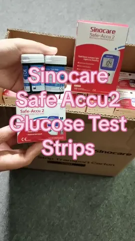 Sinocare glucose test strips diabetic test strips safe accu2 #sinocare #accu2 #diabetes #fyp #glucosa #bloodtest #bloodsugarcheck #wholesale 