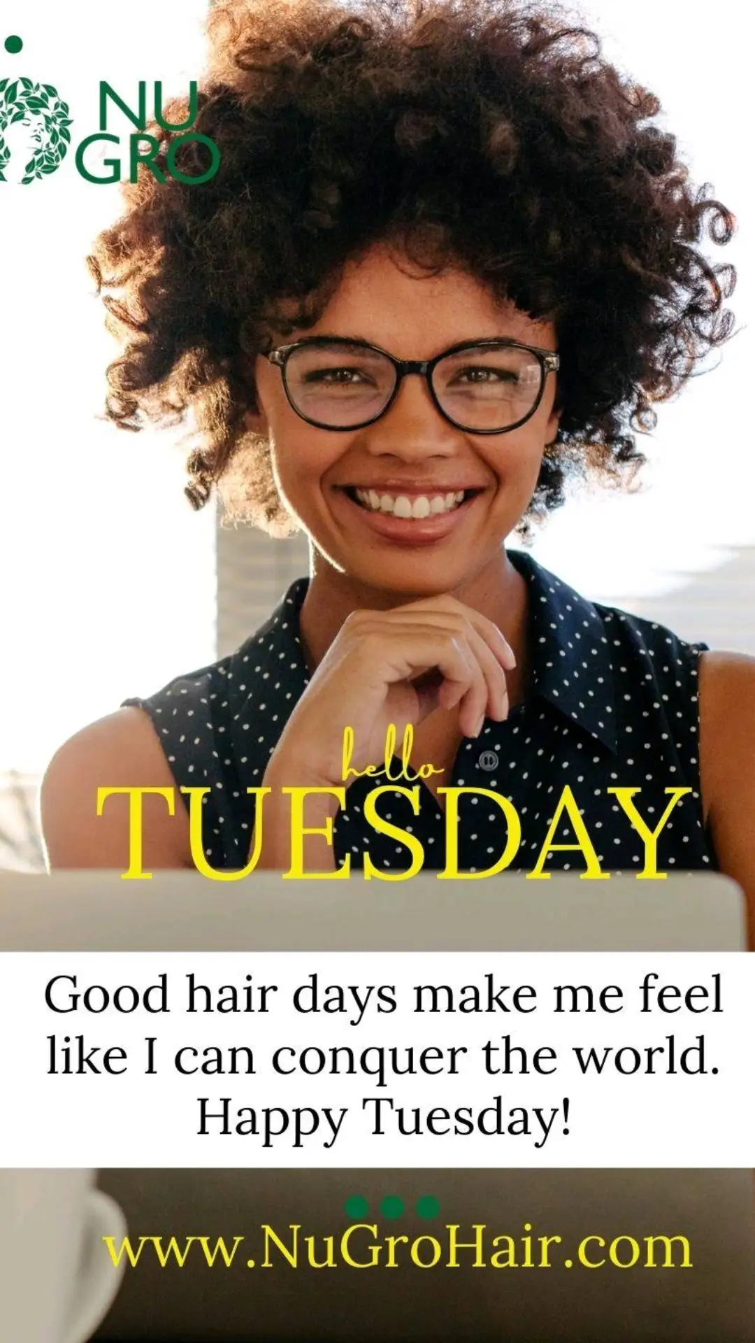 Elevate your hair game with NUGRO! 💫 Say goodbye to bad hair days and hello to a mane that radiates health and happiness. NUGRO - your secret to endless good hair days! ✨ #HairCareMagic #NUGROBeauty Find 🔗 https://linktr.ee/nugrohair or your local beauty supply store. Follow💛Share💛Like💛  Thank God for false hair, ponytails and weave. But Nugro grows hair like you won’t believe! Get a promo code today, by subscribing to our deals. Text NUGRO to 22828 to get started.  #TuesdayTresses #HairLoveTuesday #TransformingManes #TressTuesdayMagic #HealthyHairJourney #TuesdayHairCare #ShineOnTuesday #HairGoalsTuesday #SalonReady #TangleFreeTuesday #curlyhair #curlyhairgal #naturalhairgrowth #naturalhairrocks #fyp #hairfyp 