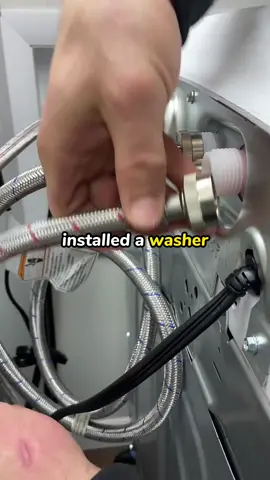 Installing a Washer and Dryer #plumber #plumbing #washer #dryer #howto #fyp 