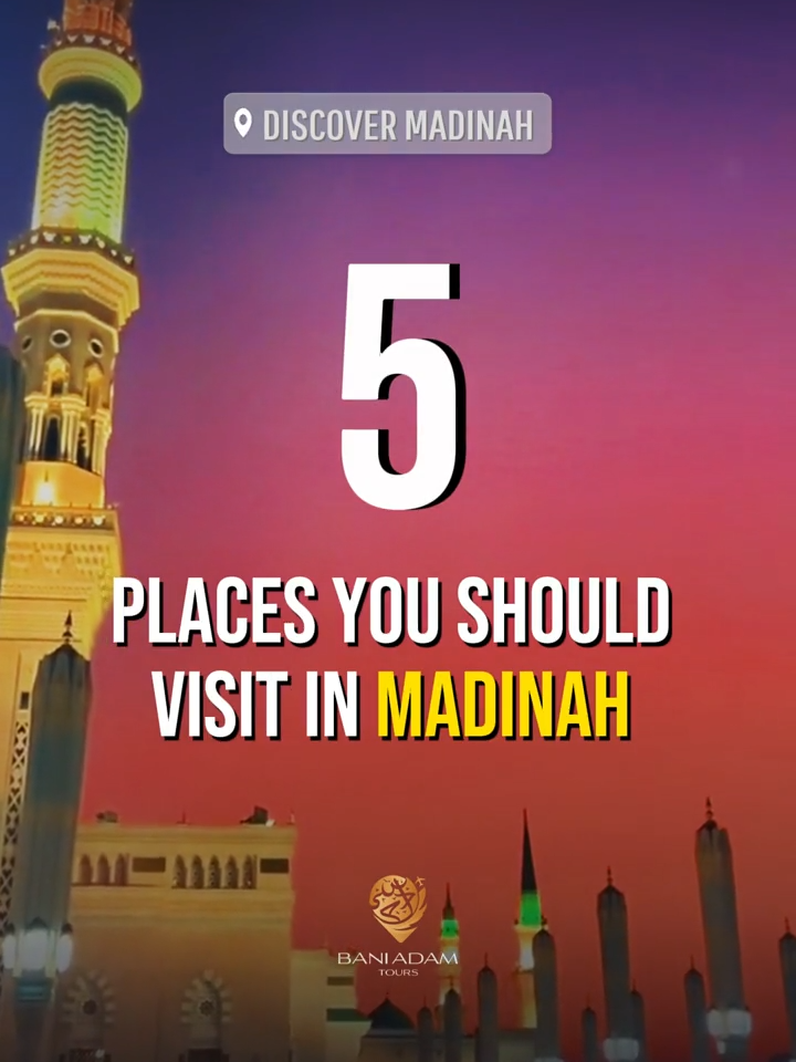 ⿥ places you should visit in Madinah✨ 1.Masjid Quba 2.Jannatul Baqi 3.Ghars Well 4.Dar Al Madinah Museum 5.The Garden of Salman Al Farsi (RA) 📨 DM us to secure your spot on our upcoming Umrah Trip. 👉@BANIADAMTOURS 💬WhatsApp: +447405922167 #islam  #quran  #umrah  #muslim #foryou