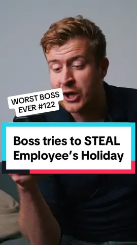 This Company tried to STEAL a day of Annual Leave from their employee, and this was their response. #badboss #toxiccompanies #redflags #genz 