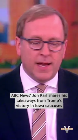ABC News Chief Washington Correspondent #JonKarl says that the biggest takeaway from last night's #Iowa caucuses is that the GOP 