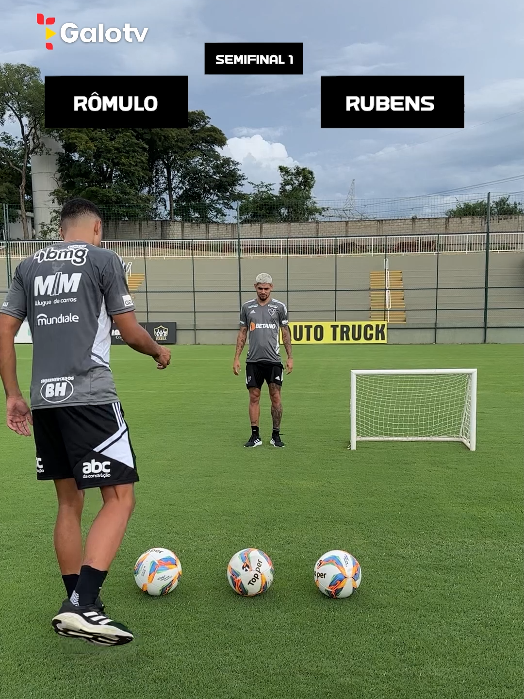 ⚽💥🥅 Competitividade e descontração: Desafio na Cidade do Galo com Rômulo, Rubens, Saravia e Jemerson! #Atletico #Galo #Desafio #CidadeDoGalo