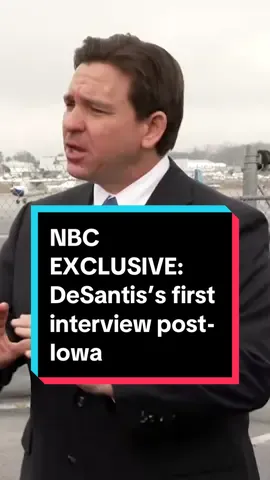 In an exclusive interview with NBC News’ Dasha Burns, Gov. Ron DeSantis was pressed about his second-place finish in the first round of primary voting, his thoughts on #Trump and whether or not he sees a viable path to the nomination.
