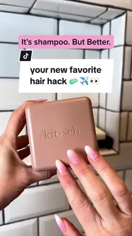 forever using this travel case for my shampoo & conditioner bars 👀 #travel #hairhack #hair #shampoo #ricewater #vacation #fyp #viral #kitsch 