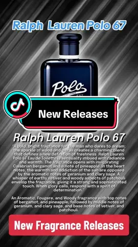 More NEW fragrance releases to start off 2024: Ralph Lauren Polo 67 & K Eau de Parfum Intense! I’m excited for Polo 67 because we havent had a ton of freshies lately, and time for a good spring summer scent to start 2024. K EDP intenseI will definitely try, but havent loved either of the first 2 K’s. But you dont know until you try! Are you going to try these colognes?  @Ralph Lauren @Dolce & Gabbana #fragrance #polo67 #kedpintense #ralphlauren #cologne #fragrances #newrelease #mensfragrance #socalscents #dolcegabbana 