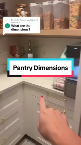Replying to @Coach Mo Stides DIY Pantry Remodel - The Dimensions #pantrymakeover 