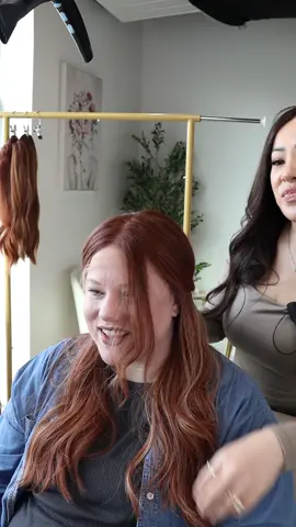 Suzanne flew in to see us from Virginia! She was on the hunt for the perfect red, and left with perfection! ##wigsbytiffani #wigs #wig #alopecia #trichotillomania #hairloss #pcos #thinninghair #realisticwigs 