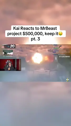 Kai Reacts to MrBeast project$500,000, keep it🤑 #kaicenatclips #mrbeastchallenge #viral #fyp