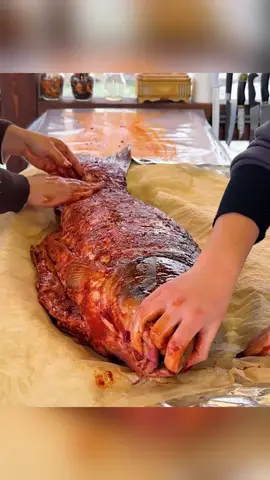 25kg Huge Carp with Caviar Inside Baked in the Oven! #cook #cooking #food #country #countrylife #rural #chef #grandma #Vlog #recipes #cuisine #outdoorcooking #viral #fyp #fypシ #foryou #foryoupage #foryourpage #trending
