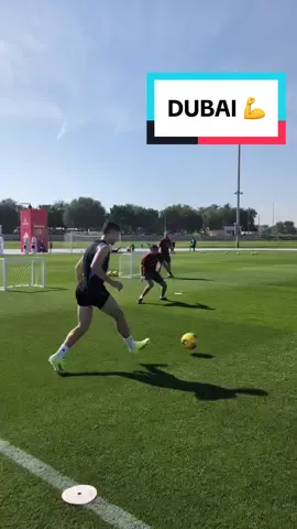 Warm weather training in Dubai 💪☀️ #Arsenal #PremierLeague #Training