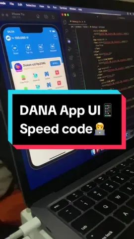 DANA App UI speed code using React Native📱🧑‍💻 #reactnative #danaui #coding #programming 