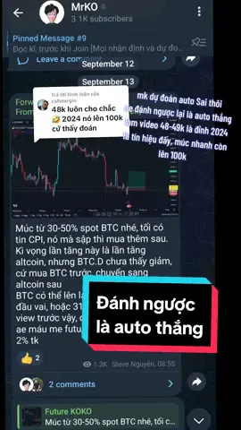 Trả lời @callmargin thật ra mk dự đoán chỉ có sai thôi, các ô cứ đánh ngược lại, là auto thắng, easy game phải không? #mrko ##coinsv #btc 