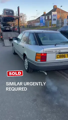 Here is our early Ford Granada 2.0 EFi Ghia with just 32,898 miles and one owner being loaded and off on its journey to Ireland. #kgfclassiccars #classiccarsforsale #classiccarsworld #fordofinstagram #fordgranada 