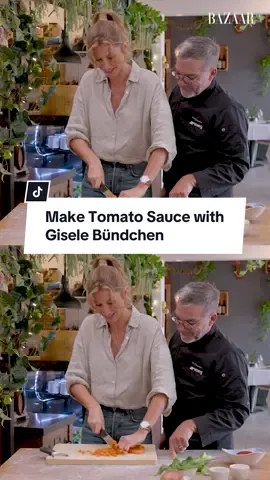 No cutting corners with tomato sauce! #GiseleBündchen #cooking #Recipe