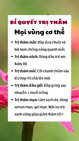 BÍ QUYẾT TRỊ THÂM  Mọi vùng cơ thể… #thuocnamsuckhoe #suckhoe #xuhuong #meohay🇻🇳🇧🇷 #xuhuongtiktok2023 